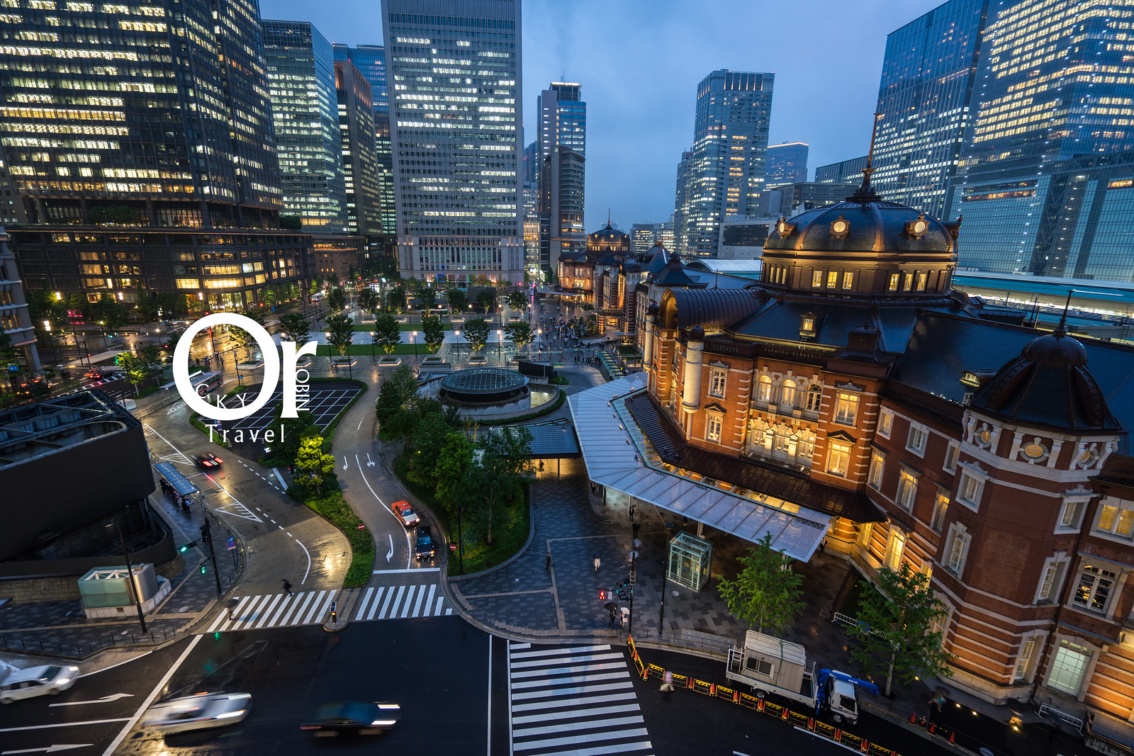 東京夜景 東京車站夜景免費攝影景點不能錯過 從kitte 購物中心欣賞東京車站夜景 欣賞新幹線車來車往 羅賓的攝影漫步